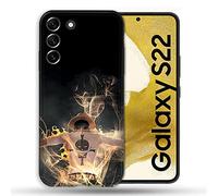 Cokitec Coque pour Samsung Galaxy S22 Manga One Piece Ace Noir