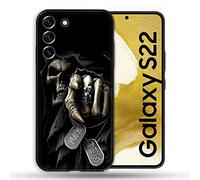 Cokitec Coque pour Samsung Galaxy S22 Tete de Mort Your Next