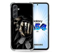 Cokitec Coque Renforcée en Verre Trempé pour Samsung Galaxy A54 5G Tete de Mort Your Next