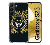 Cokitec Coque Renforcée en Verre Trempé pour Samsung Galaxy S23 Manga Assassination Classroom Kuro Noir