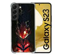 Cokitec Coque Renforcée en Verre Trempé pour Samsung Galaxy S23 Manga Solo Leveling Igris