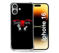 Cokitec Coque Renforcée pour Apple Iphone 16 Manga Death Note Noir