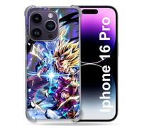 Cokitec Coque Renforcée pour Apple Iphone 16 Pro Manga Dragon Ball Sangohan Duo