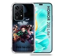 Cokitec Coque Renforcée pour Honor 200 Lite 5G Manga Demon Slayer Noir