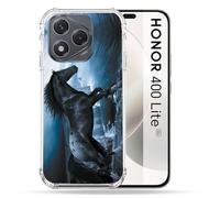 Cokitec Coque Renforcée pour Honor 400 Lite 5G Animal Cheval Noir