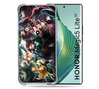 Cokitec Coque Renforcée pour Honor Magic 5 Lite Manga Demon Slayer Groupe