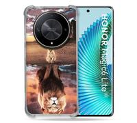 Cokitec Coque Renforcée pour Honor Magic 6 Lite 5G Animal Lion Reflet