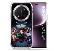 Cokitec Coque Renforcée pour Honor Magic 7 Lite 5G Manga Demon Slayer Noir