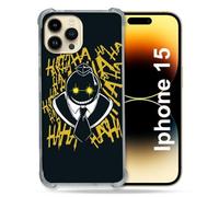 Cokitec Coque Renforcée pour Iphone 15 (6.1) Manga Assassination Classroom Kuro Noir
