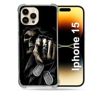 Cokitec Coque Renforcée pour Iphone 15 (6.1) Tete de Mort Your Next