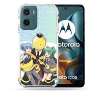 Cokitec Coque Renforcée pour Motorola G05 / E15 Manga Assassination Classroom Kuro Trio