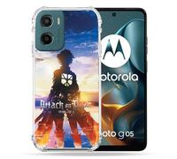 Cokitec Coque Renforcée pour Motorola G05 / E15 Manga Attaque Titans Soleil