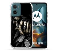 Cokitec Coque Renforcée pour Motorola G05 / E15 Tete de Mort Your Next