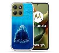 Cokitec Coque Renforcée pour Motorola G15 Animal Requin Dent