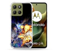 Cokitec Coque Renforcée pour Motorola G15 Manga Naruto VS