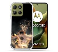 Cokitec Coque Renforcée pour Motorola G15 Manga One Piece Ace Noir
