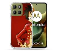 Cokitec Coque Renforcée pour Motorola G15 Manga One Piece Luffy