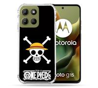 Cokitec Coque Renforcée pour Motorola G15 Manga One Piece Tete de Mort