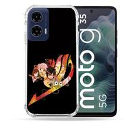 Cokitec Coque Renforcée pour Motorola G35 5G Manga Fairy Tail Logo Noir