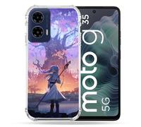 Cokitec Coque Renforcée pour Motorola G35 5G Manga Frieren