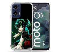 Cokitec Coque Renforcée pour Motorola G35 5G Manga My Hero Academia Deku