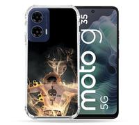 Cokitec Coque Renforcée pour Motorola G35 5G Manga One Piece Ace Noir