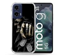 Cokitec Coque Renforcée pour Motorola G35 5G Tete de Mort Your Next