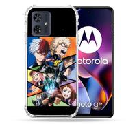 Cokitec Coque Renforcée pour Motorola G54 5G Manga My Hero Academia Noir