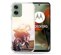 Cokitec Coque Renforcée pour Motorola G55 5G Moto Cross Soleil