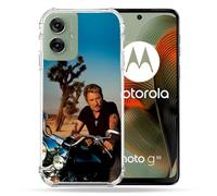 Cokitec Coque Renforcée pour Motorola G55 5G Musique Johnny Hallyday Moto