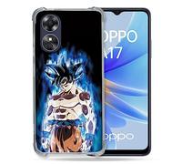 Cokitec Coque Renforcée pour Oppo A17 Manga Dragon Ball Sangoku Noir