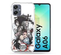 Cokitec Coque Renforcée pour Samsung Galaxy A06 Manga Demon Slayer Blanc