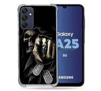 Cokitec Coque Renforcée pour Samsung Galaxy A25 5G Tete de Mort Your Next