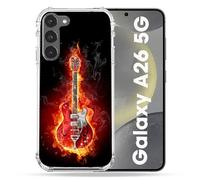 Cokitec Coque renforcée pour Samsung Galaxy A26 5G Musique Guitare Electrique