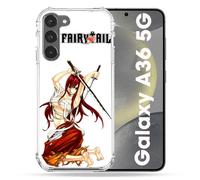 Cokitec Coque Renforcée pour Samsung Galaxy A36 5G Manga Fairy Tail Erza