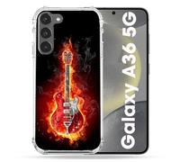 Cokitec Coque Renforcée pour Samsung Galaxy A36 5G Musique Guitare Electrique