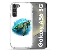 Cokitec Coque Renforcée pour Samsung Galaxy A56 5G Animal Tortue Blanche Multicolore