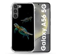 Cokitec Coque Renforcée pour Samsung Galaxy A56 5G Animal Tortue Noire Multicolore
