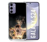 Cokitec Coque Renforcée pour Samsung Galaxy S24 Manga One Piece Ace Noir