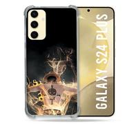 Cokitec Coque Renforcée pour Samsung Galaxy S24 Plus Manga One Piece Ace Noir
