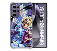 Cokitec Coque Renforcée pour Samsung Galaxy S24 Ultra Manga Dragon Ball Sangohan Duo