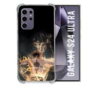 Cokitec Coque Renforcée pour Samsung Galaxy S24 Ultra Manga One Piece Ace Noir
