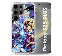Cokitec Coque Renforcée pour Samsung Galaxy S25 Plus Manga Dragon Ball Sangohan Duo