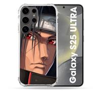 Cokitec Coque Renforcée pour Samsung Galaxy S25 Ultra Manga Naruto Itachi Visage