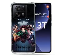Cokitec Coque Renforcée pour Xiaomi 13T / 13T Pro Manga Demon Slayer Noir