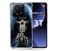 Cokitec Coque Renforcée pour Xiaomi 13T / 13T Pro Tete de Mort Doigt