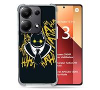 Cokitec Coque Renforcée pour Xiaomi Redmi Note 13 Pro 4G Manga Assassination Classroom Kuro Noir