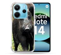 Cokitec Coque Renforcée pour Xiaomi Redmi Note 14 4G Chasse Sanglier Bois
