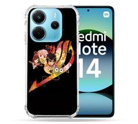 Cokitec Coque Renforcée pour Xiaomi Redmi Note 14 4G Manga Fairy Tail Logo Noir