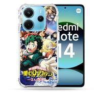 Cokitec Coque Renforcée pour Xiaomi Redmi Note 14 4G Manga My Hero Academia Affiche